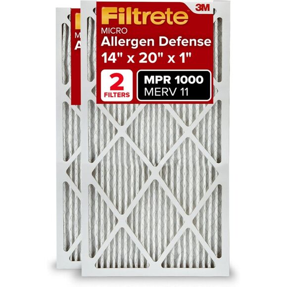 NIB Filtrete 14x20x1 AC Furnace Air Filter Micro Allergen Defense 5 PACK - Picture 1 of 8